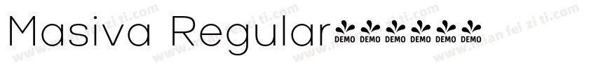 Masiva Regular字体转换